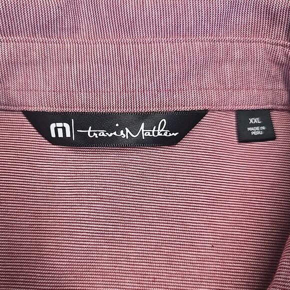 Travis Mathew The Zinna Red Texas Rangers Polo Sz XXL In Heathered Cardinal MLB - Picture 2 of 10